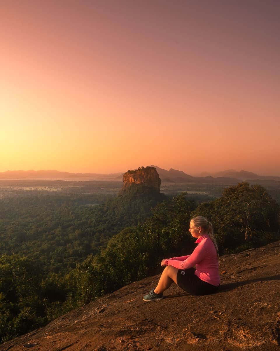 Pidurangala Rock vandretur i Sigiriya Sri Lanka